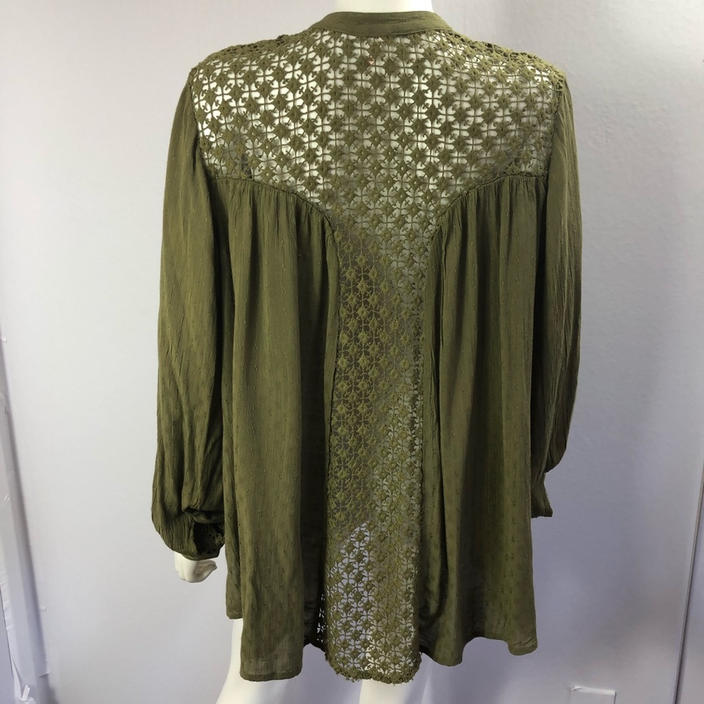 Free People The Best Crochet Blouse Loose Small - Picture 2 of 11